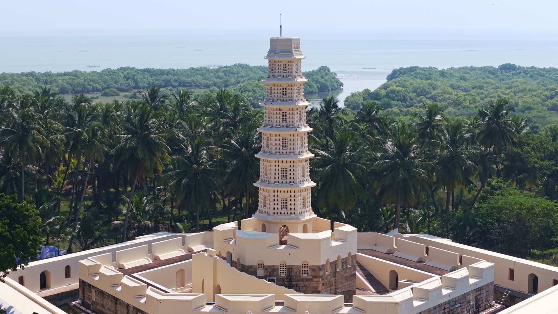 coastal fort ruins sea